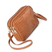 Женская сумка-клатч, коричневая П3083