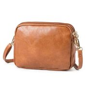 Женская сумка-клатч, коричневая П3083