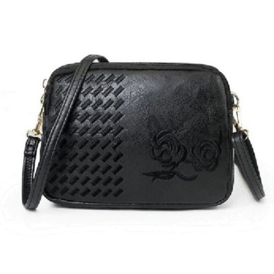 Женская сумка-клатч, черная П3084