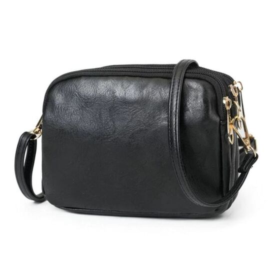 Жіноча сумка-клатч, чорна П3084