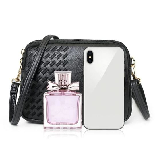 Жіноча сумка-клатч, чорна П3084