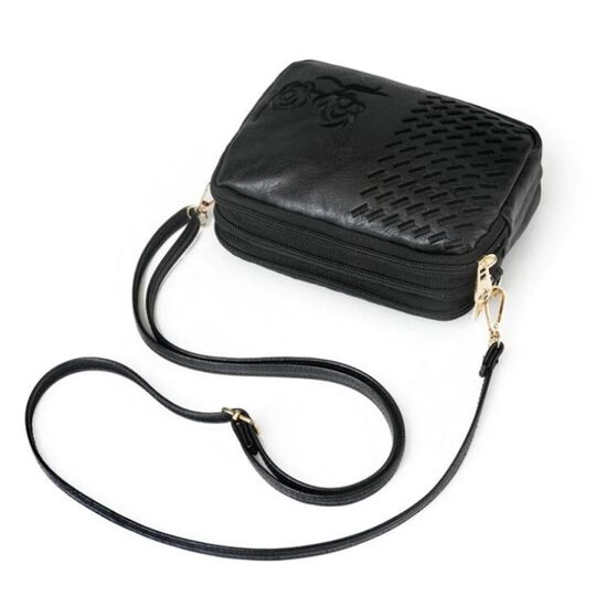 Жіноча сумка-клатч, чорна П3084