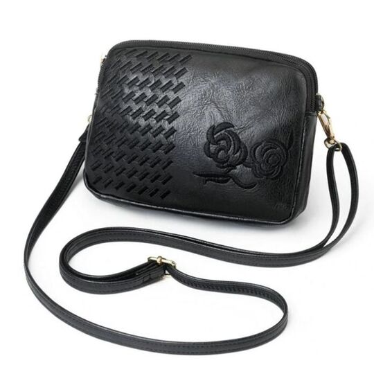 Жіноча сумка-клатч, чорна П3084