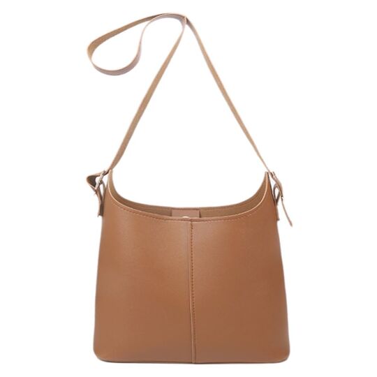 Жіноча сумка+косметичка, коричнева П3085