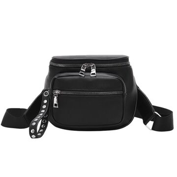Женская сумка-клатч, черная П3089