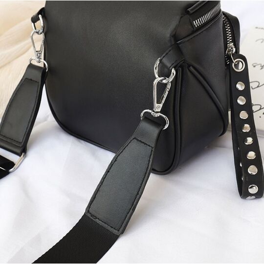 Жіноча сумка-клатч, чорна П3089