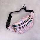 Жіноча поясна сумка, бананка, рожева П3090