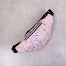 Жіноча поясна сумка, бананка, рожева П3090