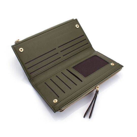 Женский кошелек, зеленый П0210