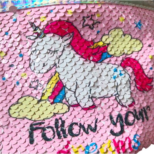 Детская сумка поясная, бананка, Единорог, П3100