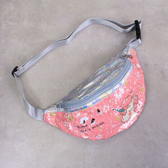 Детская сумка поясная, бананка, Единорог, П3105