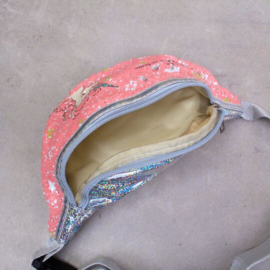 Детская сумка поясная, бананка, Единорог, П3105