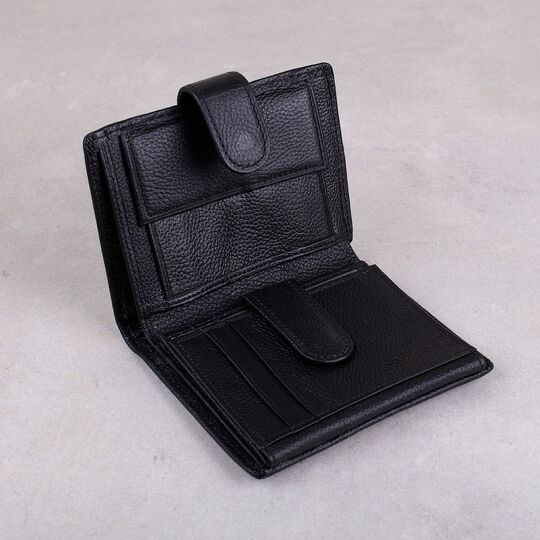 Чоловічий гаманець, чорний П3107