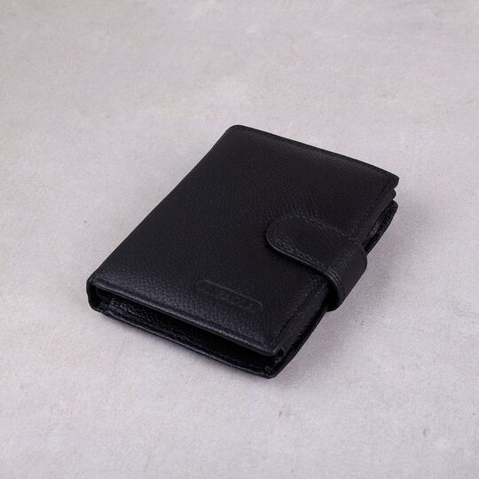Чоловічий гаманець, чорний П3107
