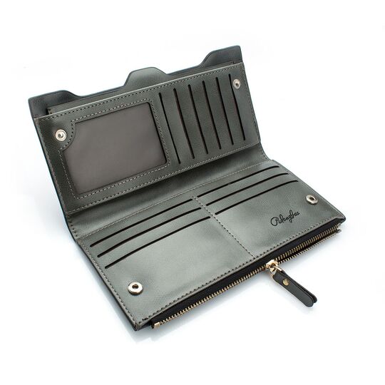 Жіночий гаманець, сірий П0212 Жіночий гаманець, сірий П0212