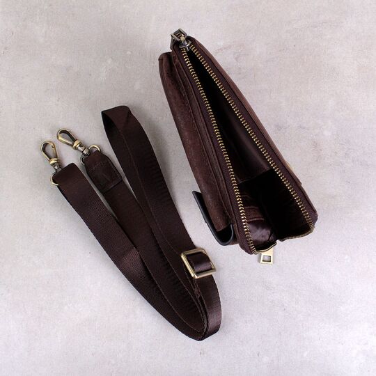 Мужское портмоне, сумка "Contact’S", коричневое П3113 Мужское портмоне, сумка "Contact’S", коричневое П3113