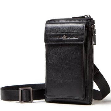 Мужское портмоне, сумка "Contact’S", черное П3114