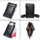 Мужское портмоне, сумка "Contact’S", черное П3114