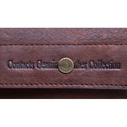 Мужское портмоне, сумка "Contact’S", черное П3114