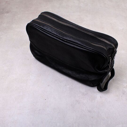 Мужская сумка косметичка "Contact’S", черная П3116