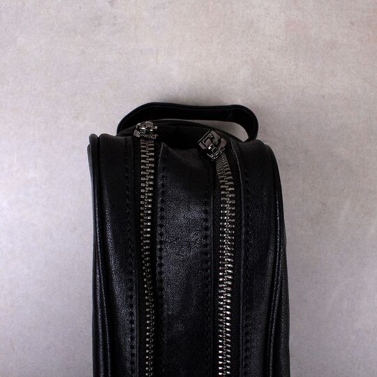 Мужская сумка косметичка "Contact’S", черная П3116