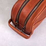 Мужская сумка косметичка "Contact’S", коричневая П3117