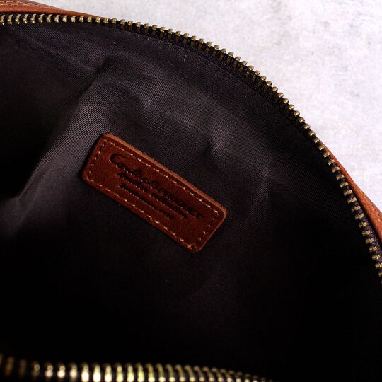 Мужская сумка косметичка "Contact’S", коричневая П3117