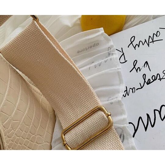 Женская сумка на плечо, бежевая П3126