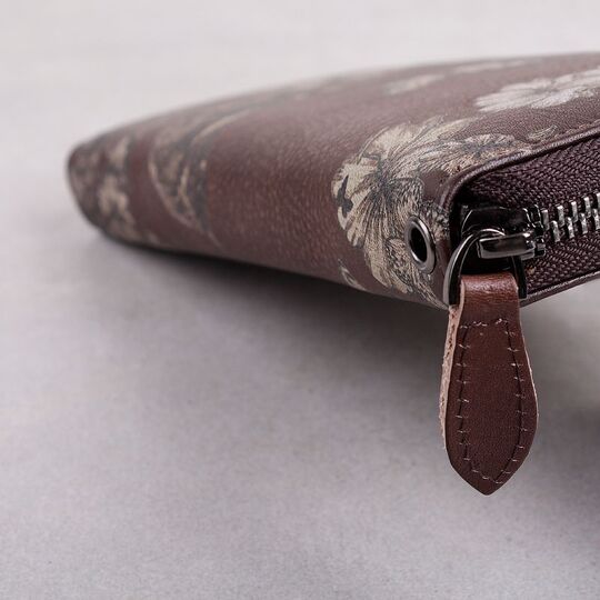 Жіночий шкіряний гаманець, коричневий П3129