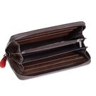 Жіночий шкіряний гаманець, коричневий П3131