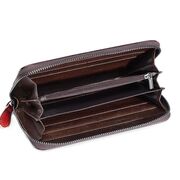 Жіночий шкіряний гаманець, коричневий П3131