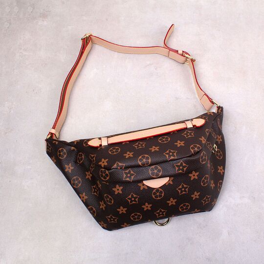 Сумка на пояс, бананка, коричневая П3134 Сумка на пояс, бананка, коричневая П3134