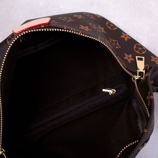 Сумка на пояс, бананка, коричневая П3134 Сумка на пояс, бананка, коричневая П3134