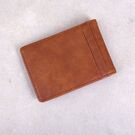 Затиск, гаманець коричневий П3139