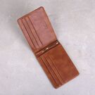 Затиск, гаманець коричневий П3139