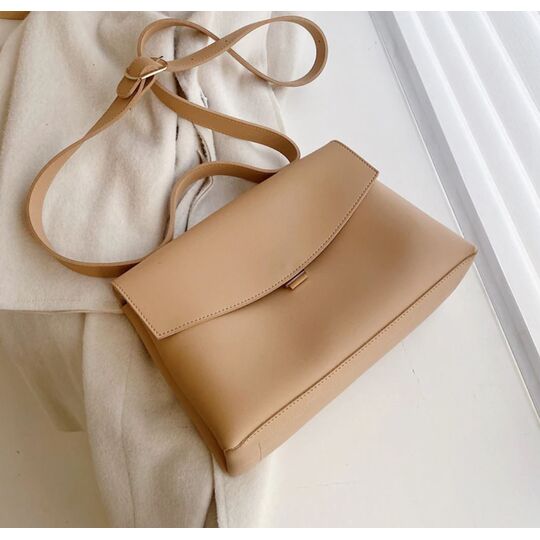 Женская сумка, бежевая П3142