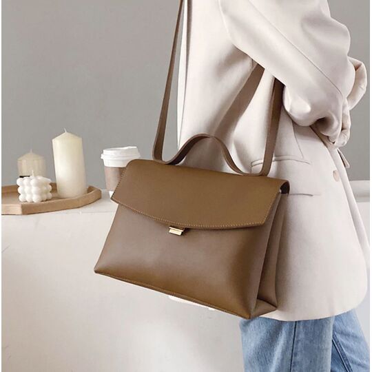 Женская сумка, коричневая П3143