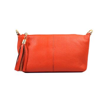 Женская сумка, оранжевая П3149