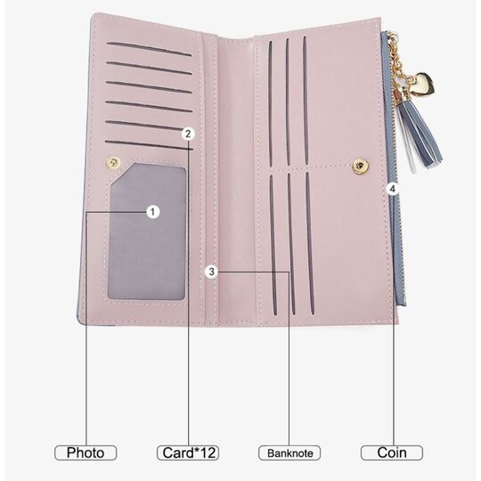 Жіночий гаманець, червоний П3158