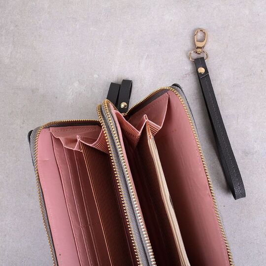 Женский кошелек, серый П3163