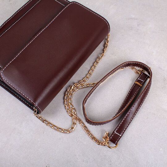 Жіноча сумка, коричнева П3174