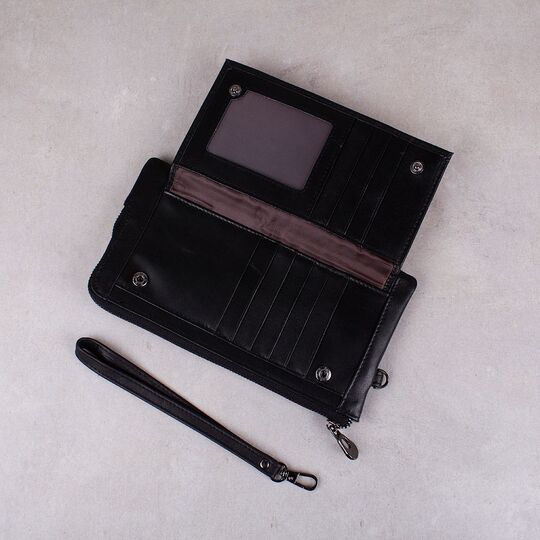 Кошелек мужской, Contact’S, черный П0219