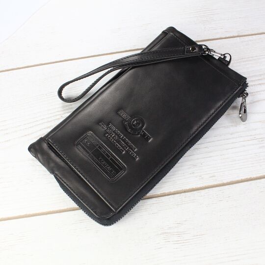 Кошелек мужской, Contact’S, черный П0219