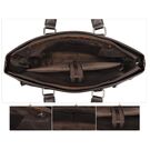 Чоловіча сумка портфель VORMOR для ноутбука, коричнева П3180