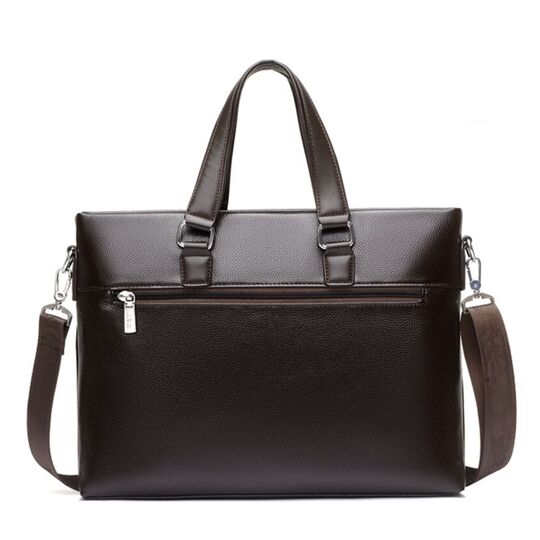 Чоловіча сумка портфель VORMOR для ноутбука, коричнева П3180