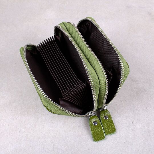 Жіночий міні гаманець, зелений П3185