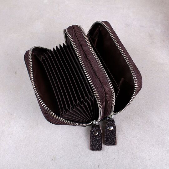 Женский мини кошелек, коричневый П3188