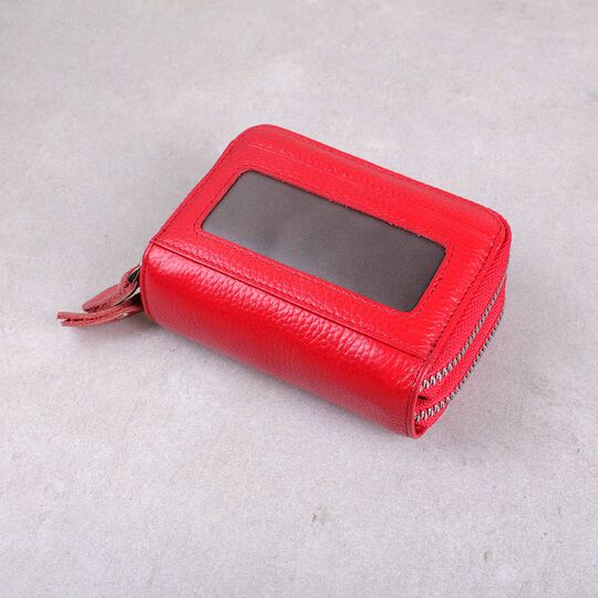 Женский мини кошелек, красный П3189