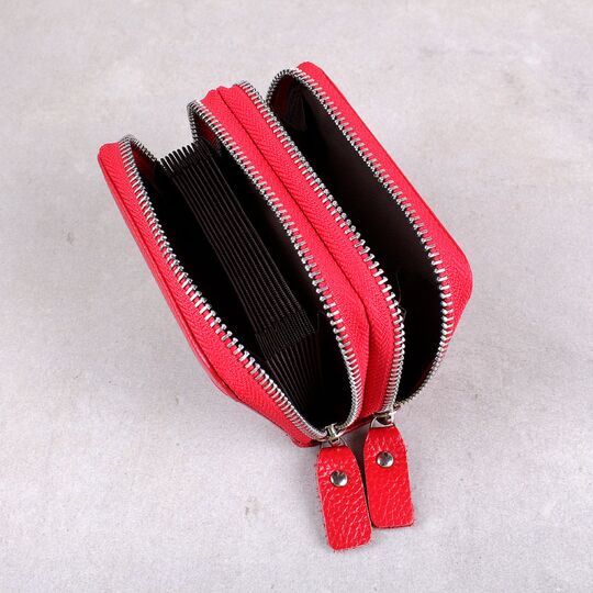 Женский мини кошелек, красный П3189