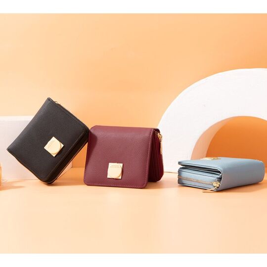 Женский кошелек "WEICHEN", голубой П3191